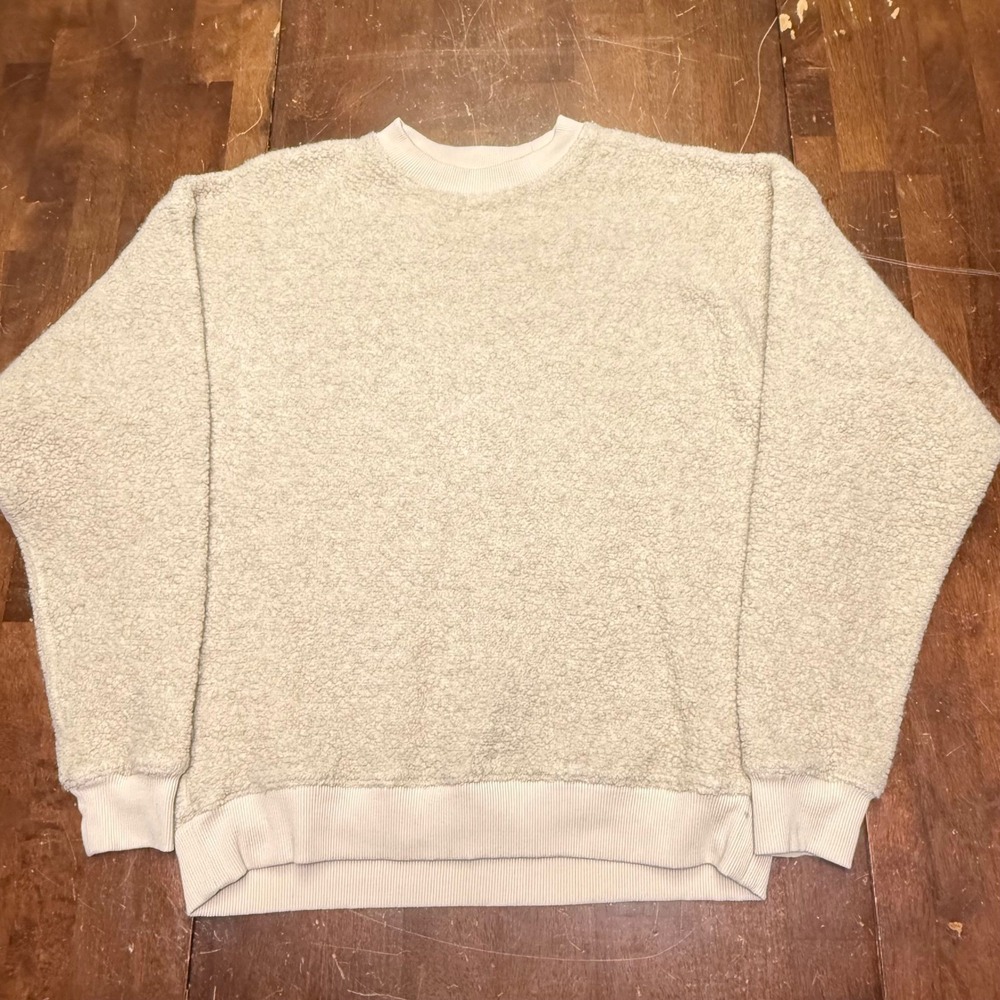 Outdoor Voices XS MegaFleece Crewneck Sweatshirt In Colorway Oatmeal Plush Cozy